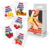 Набор из 5 саше съедобных смазок Tutti-Frutti - Биоритм - купить с доставкой в Березниках