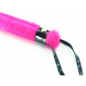 Нежная плеть с розовым мехом BDSM Light - 43 см. - БДСМ Арсенал - купить с доставкой в Березниках