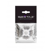 Эластичное эрекционное кольцо с черными «ресничками» - Sextaz - в Березниках купить с доставкой