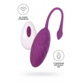 Фиолетовое силиконовое виброяйцо Purr - A-toys