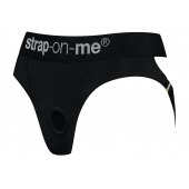 Черные трусики для насадок Heroine Lingerie Harness - size XL - Strap-on-me - купить с доставкой в Березниках