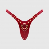 Красный пояс для фиксации насадок Strap-On-Me Leatherette Harness Fabulous - Strap-on-me - купить с доставкой в Березниках