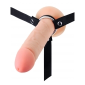 Мужской полый страпон на регулируемых ремешках - 22 см. - Sex Expert - купить с доставкой в Березниках