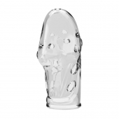 Прозрачная насадка на пенис Booker - 8 см. - Baile - в Березниках купить с доставкой