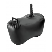 Черное надувное кресло с платформой для фиксации дилдо Body Dock Inflatable Love Seat - Pipedream - купить с доставкой в Березниках