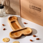 Деревянное блюдо для подачи в форме члена (25 х 16,5 х 1,7 см) - Сима-Ленд - купить с доставкой в Березниках