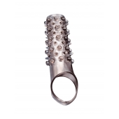 Дымчатая насадка на пенис с шипами и выпуклостями - 12 см. - Sex Expert - в Березниках купить с доставкой