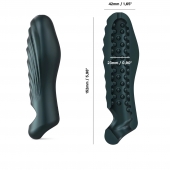 Серая силиконовая насадка на пенис с подхватом Manwan Ryzer - Manwan - в Березниках купить с доставкой