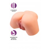 Телесный реалистичный мастурбатор-полуторс с 2 любовными входами - No Name - в Березниках купить с доставкой