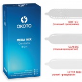 Презервативы OKOTO Mega Mix - 18 шт. - Sitabella - купить с доставкой в Березниках