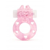 Розовое эрекционное виброкольцо в форме зайчика - 1137 - в Березниках купить с доставкой