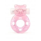 Розовое эрекционное виброкольцо в форме мишки - 1137 - в Березниках купить с доставкой