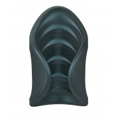 Серый сквозной мастурбатор с вибрацией Manwan Starter - Manwan - в Березниках купить с доставкой