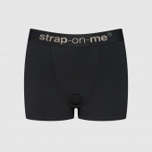 Черные трусики-боксеры для фиксации насадок Strap-on-me Harness Lingerie Allure - size S - Strap-on-me - купить с доставкой в Березниках