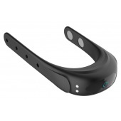 Черное эрекционное виброкольцо на ремешках - Boys of Toys - в Березниках купить с доставкой