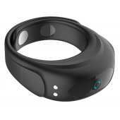 Черное эрекционное виброкольцо на ремешках - Boys of Toys - в Березниках купить с доставкой