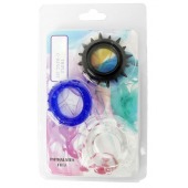 Набор из 3 эрекционных колец разного цвета и рельефа - Boys of Toys - в Березниках купить с доставкой