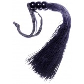 Черная силиконовая плетка - 25,4 см. - Boys of Toys - купить с доставкой в Березниках