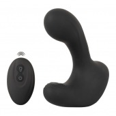 Черная анальная вибропробка с функцией расширения RC Butt Plug with 3 functions - Orion - в Березниках купить с доставкой