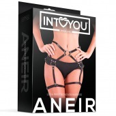 Черные стрепы на бёдра Aneir - Intoyou - купить с доставкой в Березниках