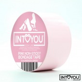 Розовый скотч для фиксации Non-Sticky Bondage Tape - 15 м. - Intoyou - купить с доставкой в Березниках