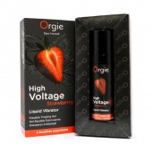 Жидкий вибратор Orgie High Voltage Strawberry - 15 мл. - ORGIE - купить с доставкой в Березниках
