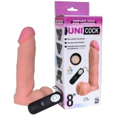 Фаллическая насадка Харнесс UNICOCK 8  с вибрацией - 20 см. - LOVETOY (А-Полимер) - купить с доставкой в Березниках