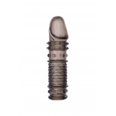 Дымчатая закрытая насадка ToyFa XLover с чешуйками и пупырышками - 13,5 см. - ToyFa - в Березниках купить с доставкой