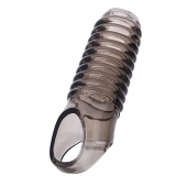 Дымчатая насадка с рёбрышками и подхватом мошонки ToyFa XLover - 12,5 см. - ToyFa - в Березниках купить с доставкой