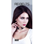 Чёрный чокер-кляп Iman Black - Rebelts - купить с доставкой в Березниках