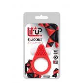 Красное эрекционное кольцо LIT-UP SILICONE STIMU RING 1 RED - Dream Toys - в Березниках купить с доставкой