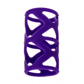 Фиолетовая насадка-сетка на пенис - 7,5 см. - A-toys - в Березниках купить с доставкой