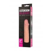 Телесная насадка-удлинитель Extension sleeve - 17 см. - Sitabella - в Березниках купить с доставкой