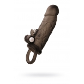 Чёрная насадка на пенис Toyfa XLover с вибрацией - ToyFa - в Березниках купить с доставкой