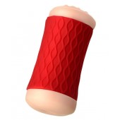 Двухсторонний мастурбатор JOS  NADIN в красном цилиндре - JOS - в Березниках купить с доставкой