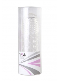 Прозрачная закрытая гелевая насадка - 13,5 см. - Toyfa Basic - в Березниках купить с доставкой