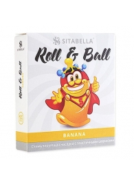 Стимулирующий презерватив-насадка Roll   Ball Banana - Sitabella - купить с доставкой в Березниках