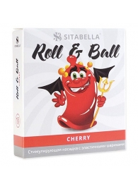 Стимулирующий презерватив-насадка Roll   Ball Cherry - Sitabella - купить с доставкой в Березниках