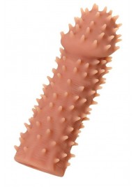 Телесная реалистичная насадка KOKOS Extreme Sleeve 07 с дополнительной стимуляцией - 12,7 см. - KOKOS - в Березниках купить с доставкой