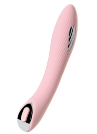 Розовый силиконовый вибратор с электростимуляцией TESLA G-POINT - 21 см. - ToyFa - купить с доставкой в Березниках