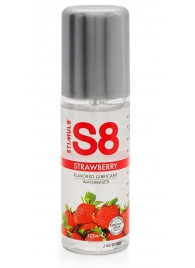 Смазка на водной основе S8 Flavored Lube со вкусом клубники - 125 мл. - Stimul8 - купить с доставкой в Березниках