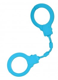 Голубые силиконовые наручники A-Toys без ключа - A-toys - купить с доставкой в Березниках
