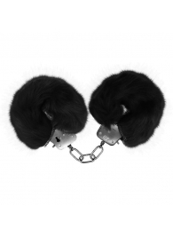 Черные меховые наручники Love с ключиками - Baile - купить с доставкой в Березниках