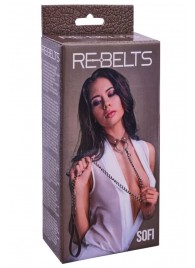 Коричневый поводок и чокер с кольцом Sofi - Rebelts - купить с доставкой в Березниках
