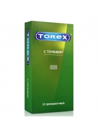 Текстурированные презервативы Torex  С точками  - 12 шт. - Torex - купить с доставкой в Березниках