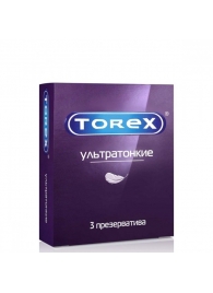 Презервативы Torex  Ультратонкие  - 3 шт. - Torex - купить с доставкой в Березниках