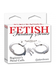 Металлические наручники Beginner s Metal Cuffs - Pipedream - купить с доставкой в Березниках