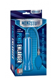 Синяя вакуумная помпа MENZSTUFF PENIS ENLARGER - Dream Toys - в Березниках купить с доставкой