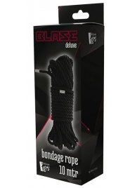 Черная веревка для бондажа BONDAGE ROPE - 10 м. - Dream Toys - купить с доставкой в Березниках