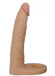 Телесная насадка-фаллоимитатор для двойного проникновения - 17 см. - Lovetoy - купить с доставкой в Березниках
